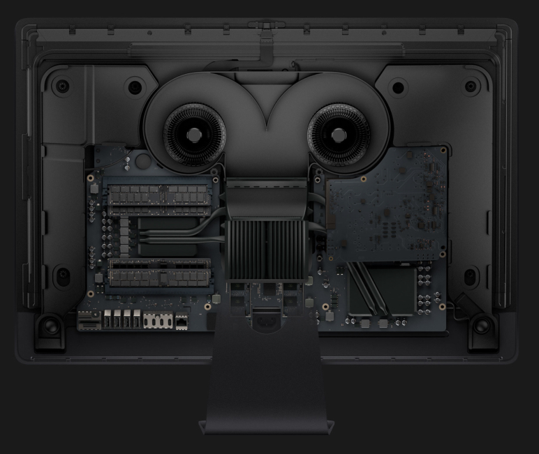 Blistering performance built in. But the expensive iMac Pro cannot be upgraded. You must decide on the specification the day you order. No second thoughts